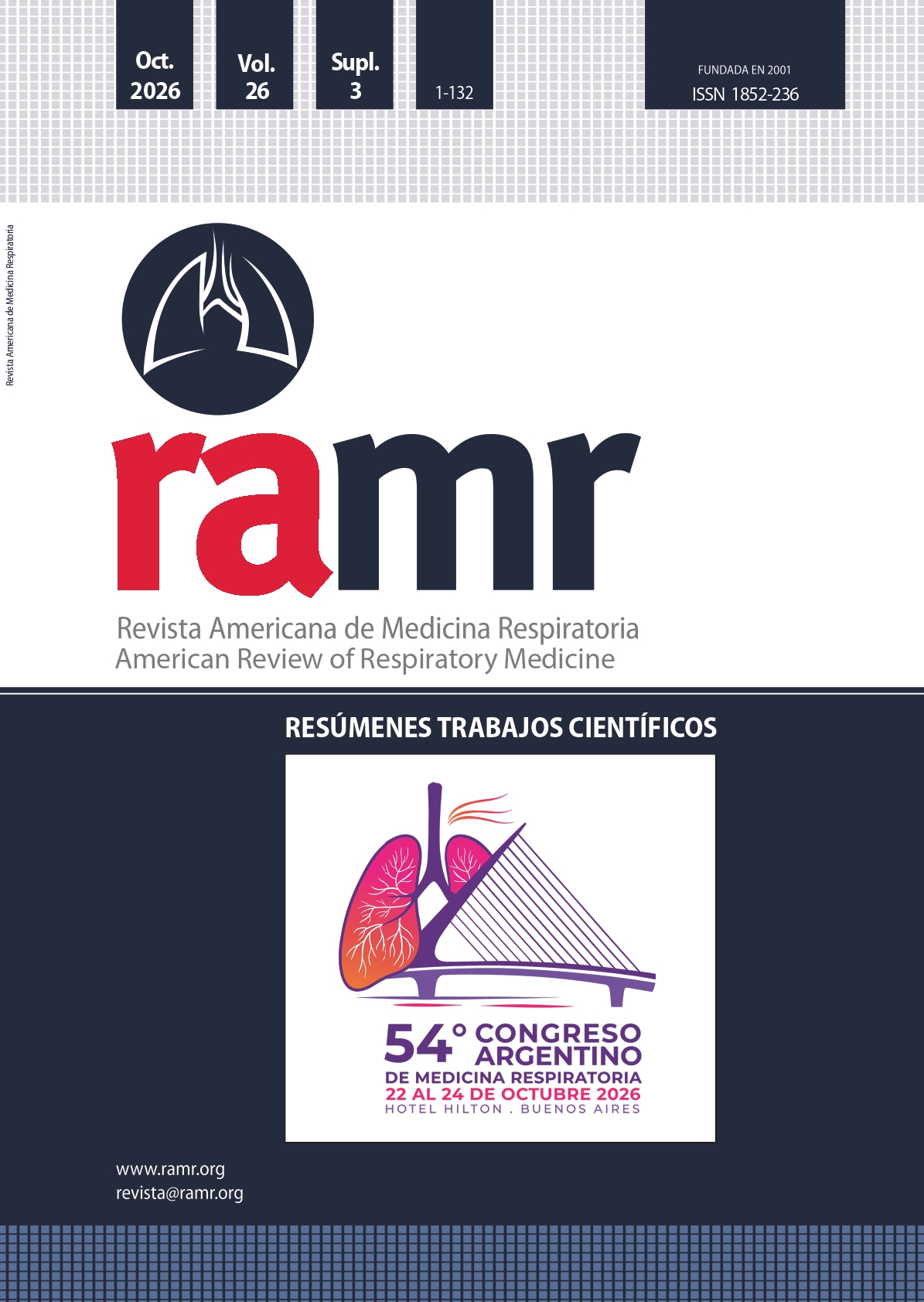 					Ver Resúmenes Trabajos Científicos del 54° Congreso Argentino  de Medicina Respiratoria
				