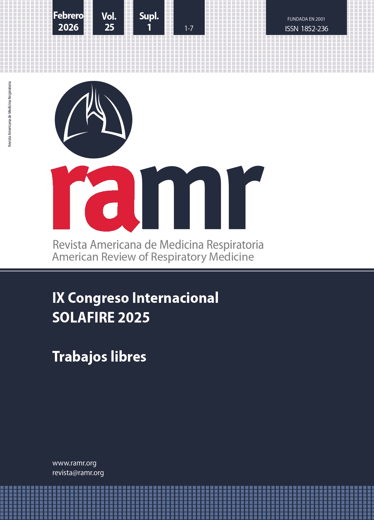 					Ver IX Congreso Internacional SOLAFIRE 2025 Trabajos libres
				